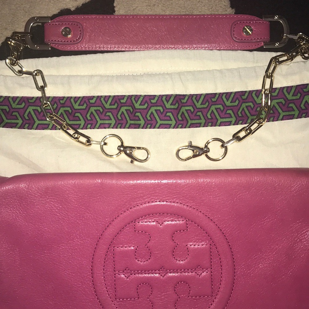 Tory Burch pink Bombe Reva clutch purse - Picture 7 of 7